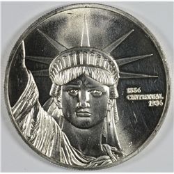 1886 -1986 STATUE OF LIBERTY CENTENNIAL ONE Oz .999 SILVER  LIBERTY TRADE SILVER