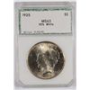 Image 1 : 1925 PEACE DOLLAR PCI MS63