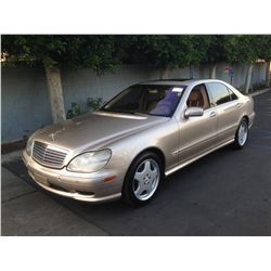 2001 MERCEDES BENZ S600