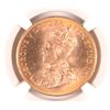 Image 2 : 1913 $10.00 CANADIAN GOLD, NGC MS-63  RARE! FROM BANK OF CANADA HOARD