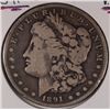 Image 1 : 1891-CC MORGAN DOLLAR VG