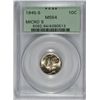 Image 1 : 1945-S MERCURY DIME MICRO S PCGS MS64FB GREEN LABEL