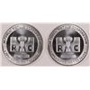 Image 1 : ( 2 ) ONE OUNCE .999 SILVER BULLION ROUNDS