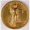 Image 1 : 1907 HIGH RELIEF $20.00 GOLD St. GAUDENS! XF/AU-45  WIRE RIM,  VERY NICE!!
