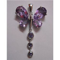 5.58g Pendant of Amethyst Sterling Silver