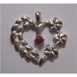 3.69g Pendant Ruby Sterling Silver