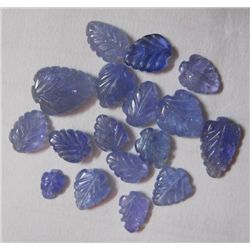 Natural African Tanzanite Loose 19.05 Ctw Leaf Shape Stones