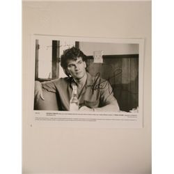 Road House Patrick Swayze Signed Lobby Card