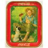 Image 1 : 1931 Coca-Cola Boy With Dog Advertising Tray