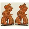 Image 1 : Pair of OSU Cowboy Cast Iron Door Stops / Bookends