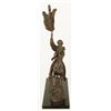 Image 8 : Frederick Remington Buffalo Signal Bronze Statue