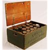 Image 1 : 20 Antique Embossed Soda Bottles in Crate