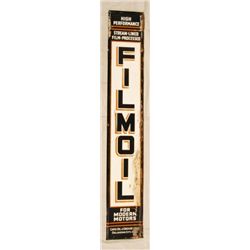 Filmoil Motor Oil Tin Gas Station Sign