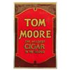 Image 1 : Tom Moore Cigars Reverse Painted Glass Sign