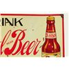 Image 3 : 1920s Pearl Near Beer Tin Prohibition Era Sign