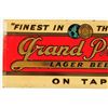 Image 2 : Grand Prize Beer Tin Over Cardboard Sign