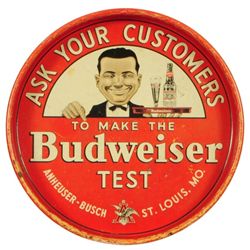 Budweiser Beer Tin Beer Tray
