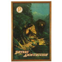 1920s Peters Ammunition Advertising Poster