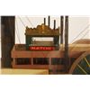 Image 10 : Natchez Paddle Wheel Boat Folk Art Model In Case