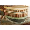 Image 11 : Natchez Paddle Wheel Boat Folk Art Model In Case