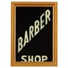 Image 1 : Barber Shop Reverse Painted Glass Sign