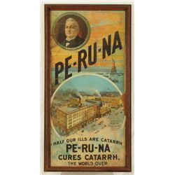PE-RU-NA  Veterinary Medicine Advertising Litho