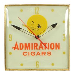 Admiration Cigars Lighted Clock