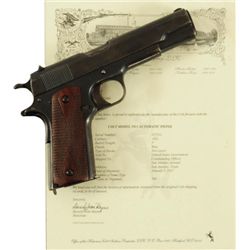 Colt 1911 Shipped to San Antonio Texas Arsenal WWI
