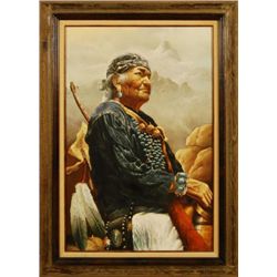 Navajo Indian Oil Painting