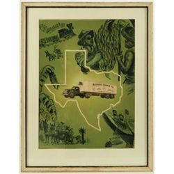 San Antonio Banana Co. Advertising Original Art