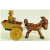 Image 1 : Marx Donkey & Cart Litho Tin Toy