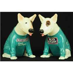 2 Bud Light Spuds Mackenzie Advertising Dog Lights