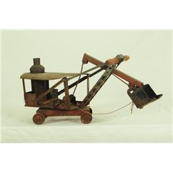 Pressed Steel Steam Shovel Toy
