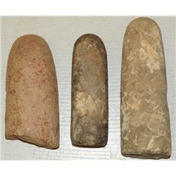 Three Large Archaic Indian Pestles
