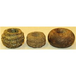 Three Mayan Indian Stone Rings