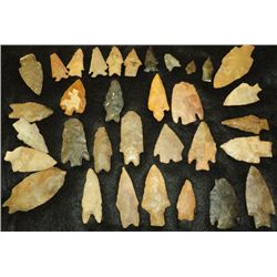 Collection Of 34 Arrowheads