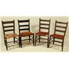 Image 1 : 4 Texas Hide Bottom Chairs