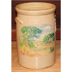 Seanger Painted Texas Stoneware Crock