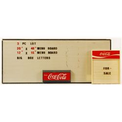 Two Coca-Cola Menu Boards