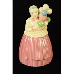 Pottery Guild Balloon Lady Cookie Jar