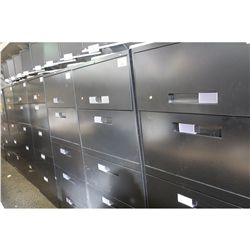 BLACK 5 DRAWER LATERAL FILE CABINET