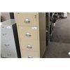 Image 2 : FIRE KING BEIGE 4 DRAWER VERTICAL FIRE FILE CABINET