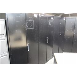 BLACK 6' STORAGE CABINET