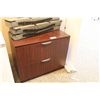 Image 1 : MAHOGANY 2 DRAWER LATERAL FILE CABINET