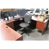 Image 2 : CHERRY 6' L-SHAPE EXECUTIVE DESK