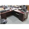 Image 2 : DARK CHERRY L-SHAPE EXECUTIVE DESK