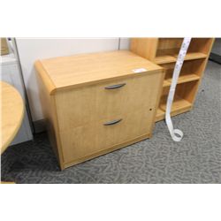 SUGAR MAPLE 2 DRAWER LATERAL FILE CABINET