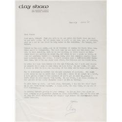 Kennedy Assassination: Clay Shaw