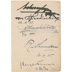 Roald Amundsen and Paul von Hindenburg