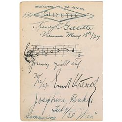 King Gillette and Josephine Baker